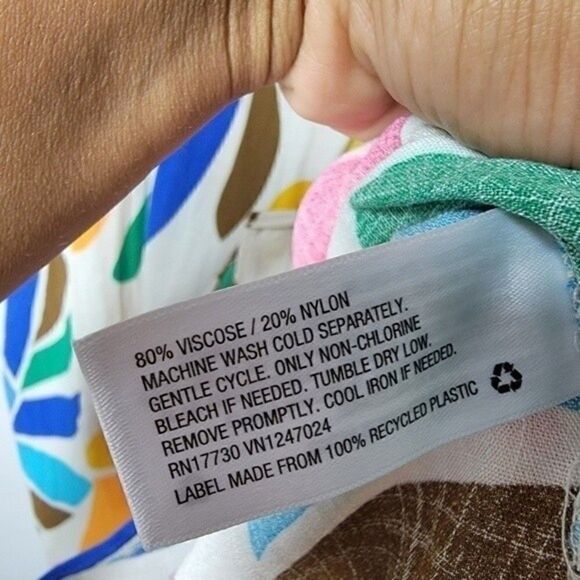 𝅺tabitha Brown for Target Botanical Mini Dress Top Size XS - Picture 5 of 10